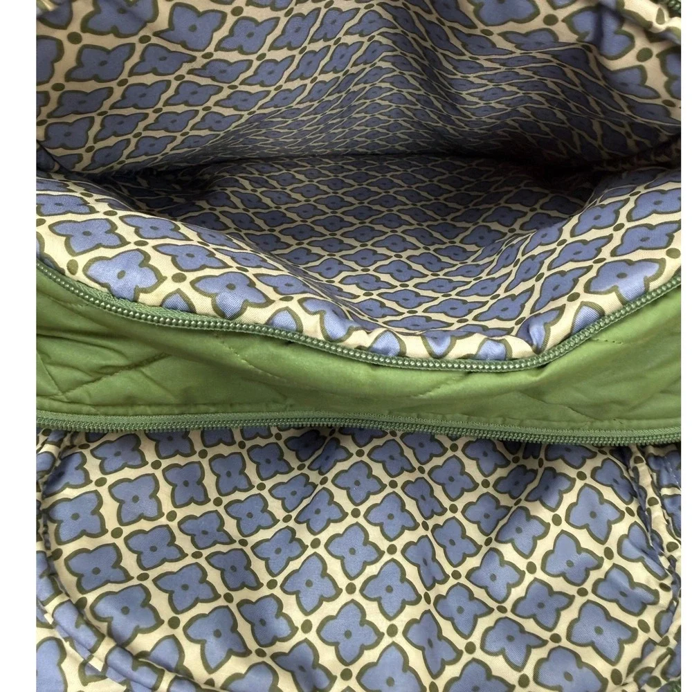 Vera Bradley Essential Large Backpack Cedar Green Quilted School Travel College